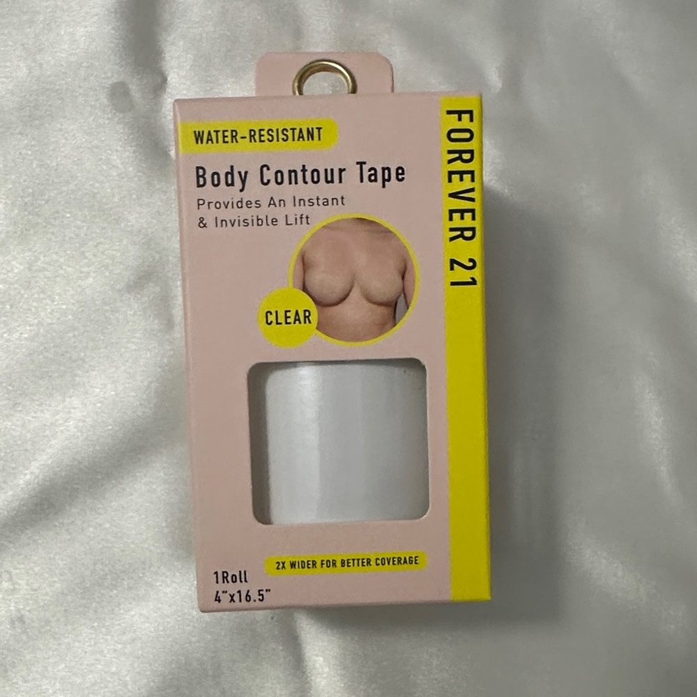 Forever 21 Clear Body Contour Tape in Yellow & Pink Packaging